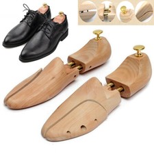 Shoe Trees For Men Natural Wood Shoe Trees Twin Tube Adjustable Large Wide US