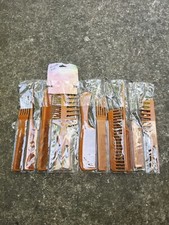 2 Packs of 10pc Professional Brown Comb Set for all Hair Styling NIP