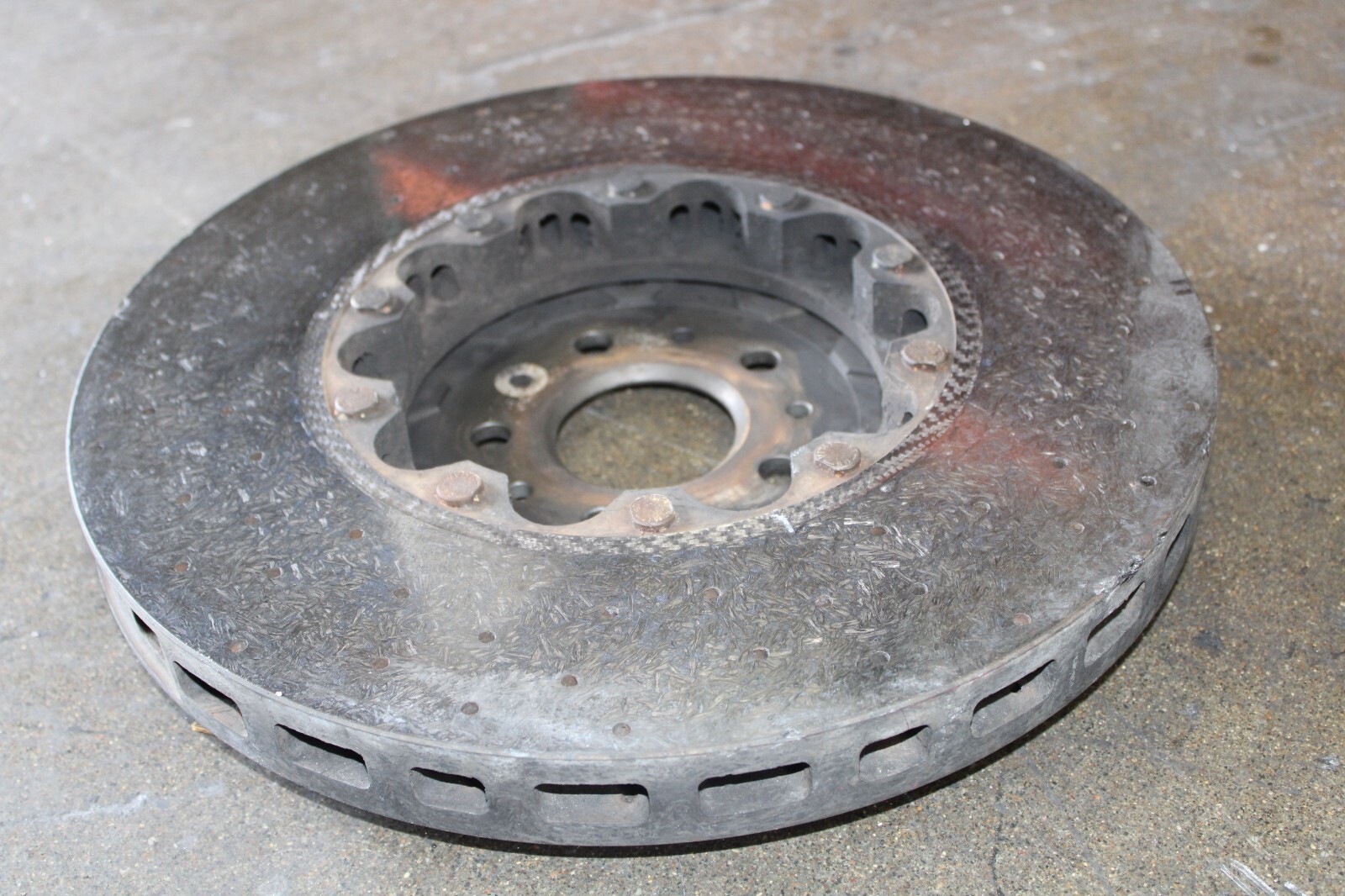 Ferrari GTC4 Lusso, FF, Front CCM Brake Rotor, Chipped, Used, P/N 315457