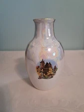 Rothenburg Tauber Glazed Vase 6" Opalescent
