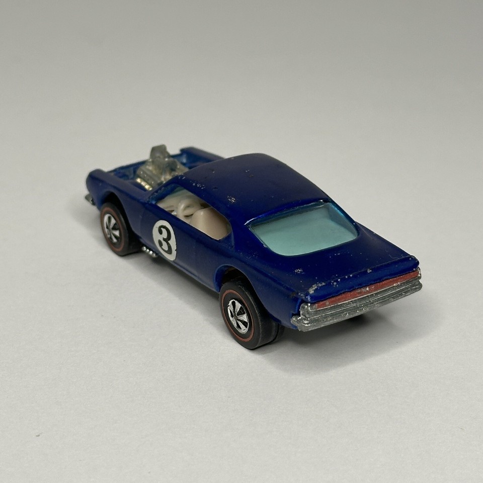 1969 HOT WHEELS "King Kuda" Original "Redline" Hong Kong Blue