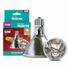 Arcadia Reptile Deep Heat Projector Infrared Basking Lamp 50w