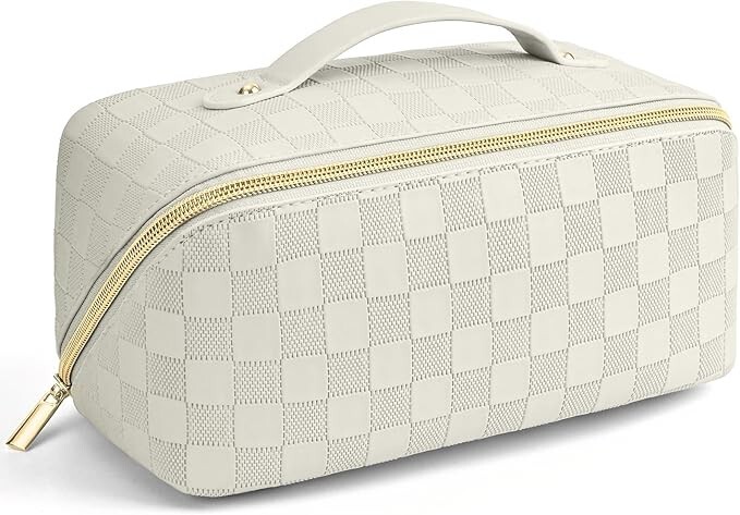 Large Waterproof Makeup Bag for Women with High Capacity Travel Cosmetic Organizer-image