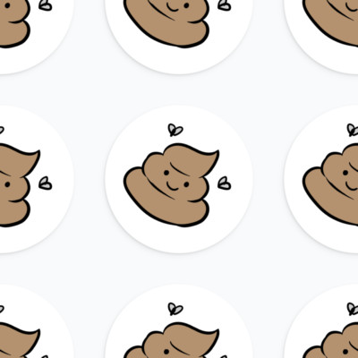 Poop Deck Sticker 50pcs Poo Poop Doodle Cute Label Sticker 25mm | eBay Australia