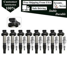 8pcs Ignition Coil and Spark Plug Kit For 2004-2009 Jaguar Vanden Plas 4.2L