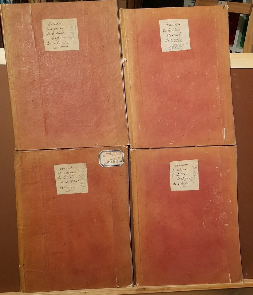 Partition imprimée d'époque : Tessarini (1690-1760) et Leclair (1697-1764) - Photo 2/4