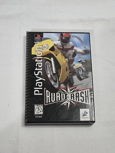 TALL BOX Road Rash (Sony PlayStation 1, 1995) NO MANUAL 