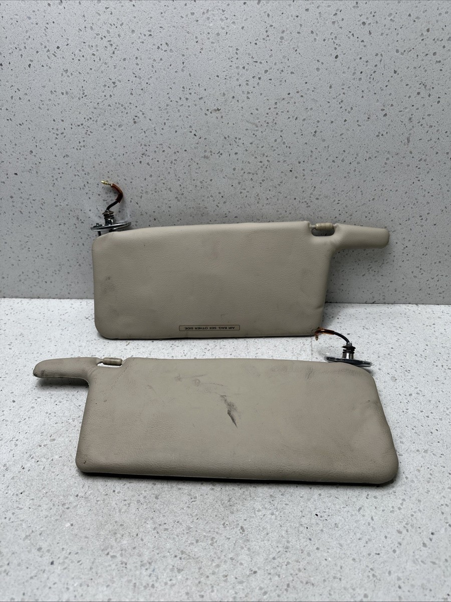 95 Honda Accord Left &Right Sun Visor Shade Pair Set Tan OEM Ex Lx