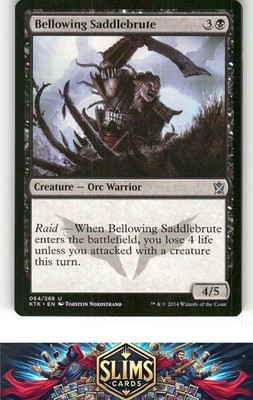 Magic the Gathering MTG Khans of Tarkir Bellowing Saddlebrute #64 Buy 2 Get 1