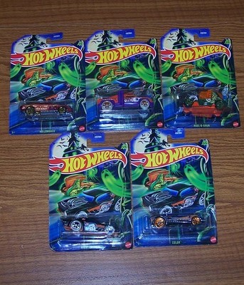 Hot Wheels 2025 Halloween 5 Cars Set 1/64 Die-Cast