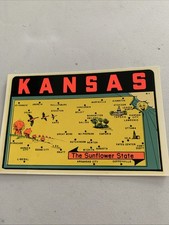 Vtg. Kansas Decal- Unused