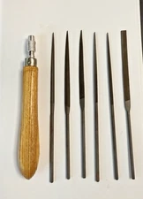 X-ACTO Miniature Needle File Set w/handle Made in Italy Jewelry Industry Scale