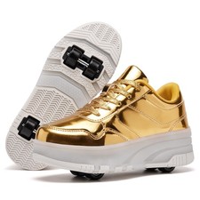 ANEFUN Roller Skate Shoes for Women Girls Shoes with Wheels Fashion Sneakers