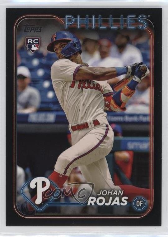 2024 Topps Series 1 Black 43/73 Johan Rojas #209 sc8