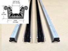 1933 1962 Chevrolet Vent Window Division Run Channel Chrome Bead 4 Piece Set