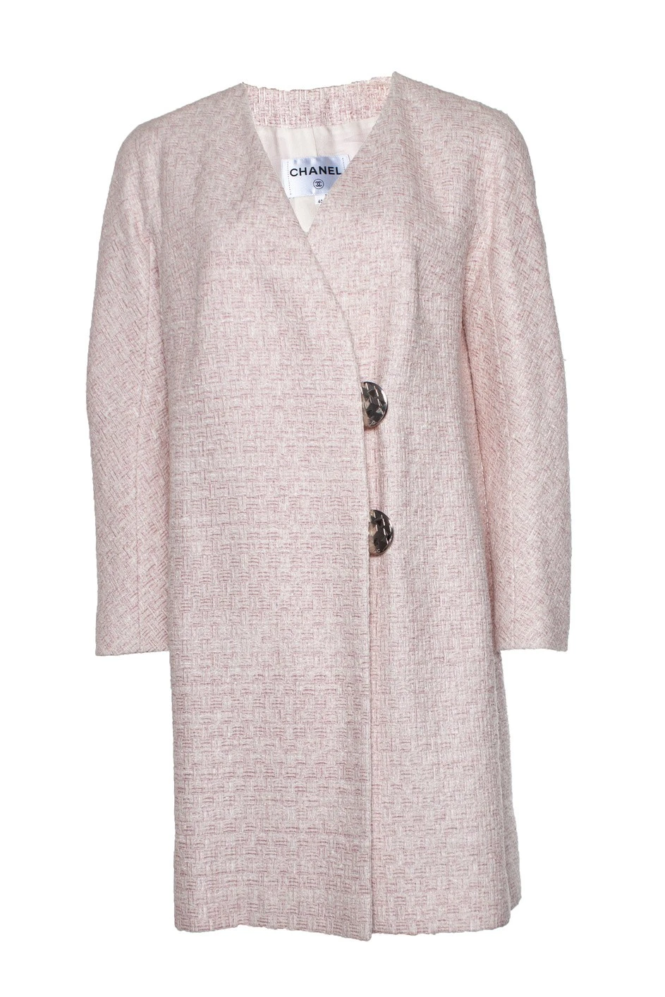 CHANEL Cappotto Lurex Tweed Rosa Femmina Rosa 38
