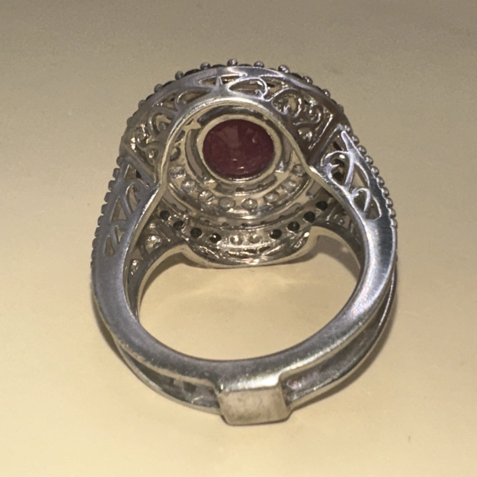 Assorted Gem Set Cluster Sterling Silver Statemen… - image 4