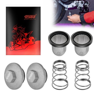 Oil Drain Plug & Cap Filters Set - Screen Cleaners for 50cc 125cc 150cc QMB13