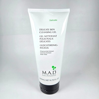 M.A.D MAD Skincare Delicate Skin Cleansing Gel 6.75 oz 200ml Full Size SEALED