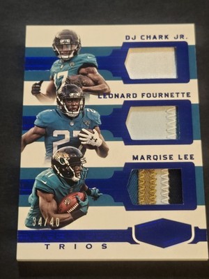 2018 Panini Plates & Patches Talented Trios DJ. Chark/L. Fournette/M. Lee */40