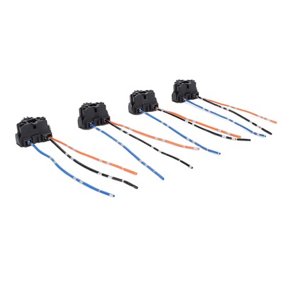 4Pcs H4 9003 HB2 Headlight Socket Wiring Harness DC12-24V Headlight Plug Wire