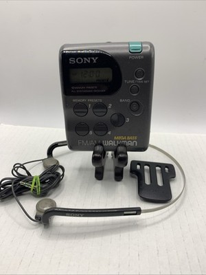 Vintage 90s Sony Walkman AM/FM Portable Stereo Radio Mega Bass SRF