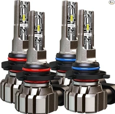 900-5+900-6 Fog Bulbs, 6500K Cool White Plug-N-Play Wo/Fan Fog Light Pack of 4