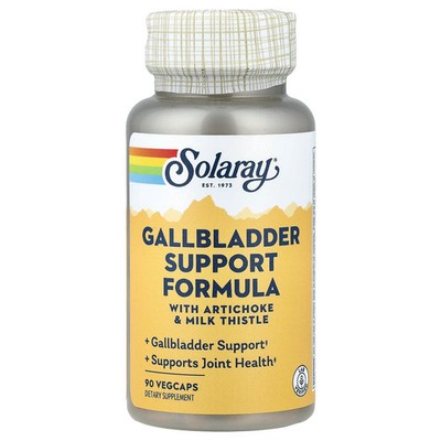 2 X Solaray, Gallbladder Support Formula, With Artichoke & Milk Thistle, 90 Veg