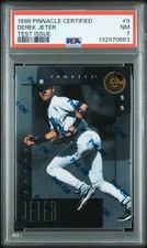 1998 Pinnacle Certified Test Issue #9 Derek Jeter PSA 7 NM (POP 1, 0 HIGHER)