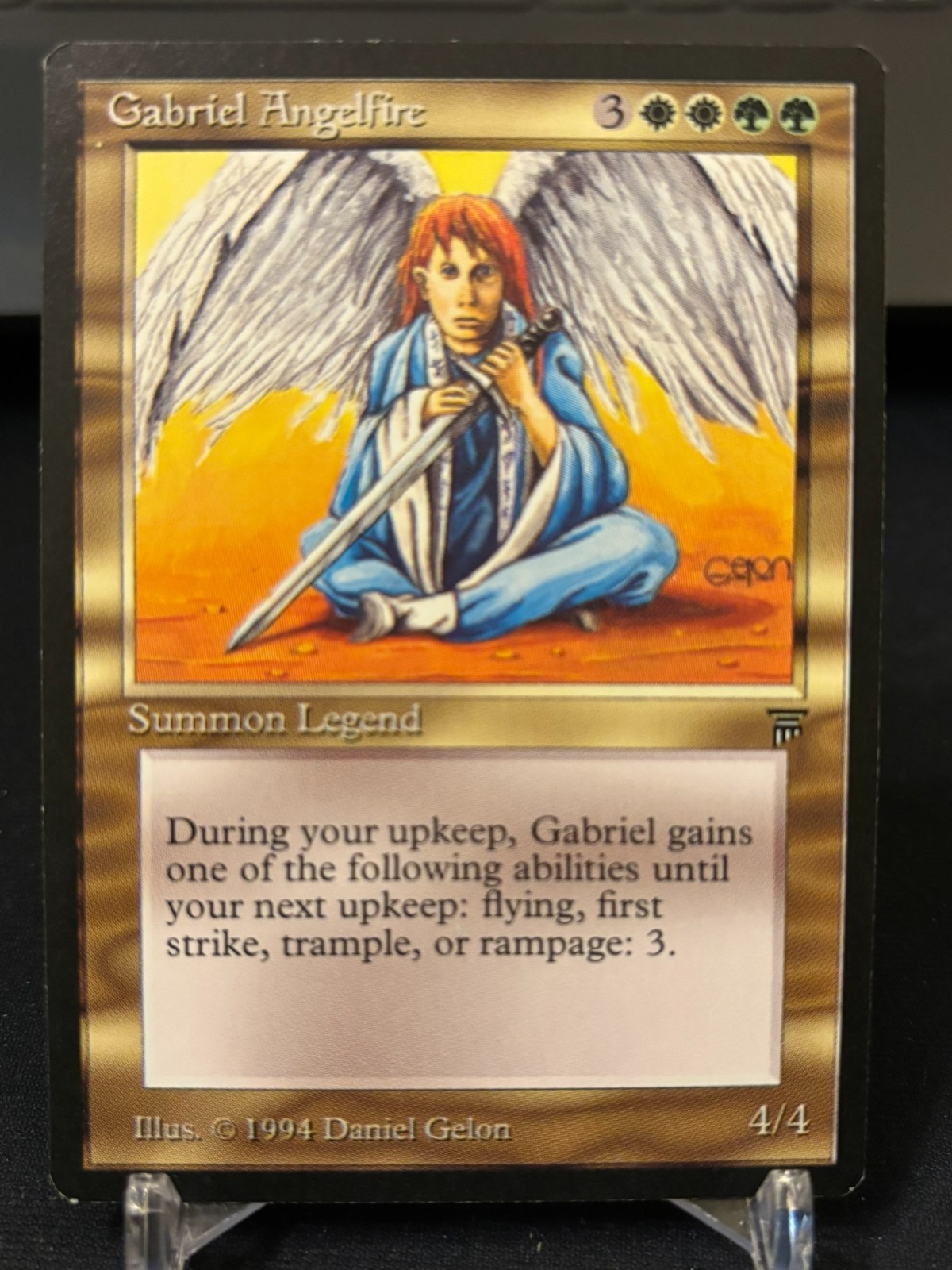 Magic the gathering MTG Legends Gabriel Angelfire Never Played vintage