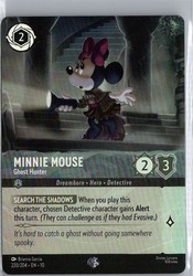 Disney Lorcana Minnie Mouse - Ghost Hunter 220/204 Epic Foil