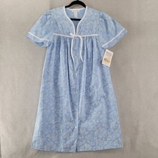 Komar Womens Nightgown Vtg Cottage Button Front Dress Housecoat NEW Size Medium