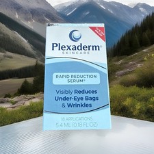 Plexaderm Skin Care Rapid Reduction Serum Bags Wrinkles 18 applications .18oz
