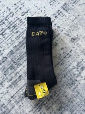 CAT Socks, Brand New, Size 9-11 (M), Pack Of 3 Pairs, Black