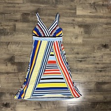 Womens John Paul Richard multistriped resort wear dress size L