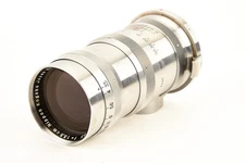 Contax RF Nikon Nikkor Q C 13.5cm 135mm f/3.5 Chrome Telephoto Lens Vintage V23