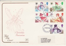 GB Stamps First Day Cover Christmas Xmas Pantomime Character fairy COTSWOLD 1985