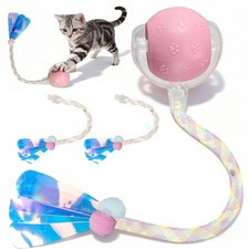 Rocfish Cat Toys, Toys for Indoor Cats, Interactive, 360  Pink