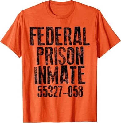 Federal Prison Inmate Jail Halloween Costume Unisex T-Shirt