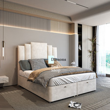 Ottoman Divan Bed Base Lift Up Storage 48”/54” Headboard – UK Made