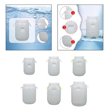 Plastic Bucket with Lid Versatile Lightweight Bin for Paint Pet Food Kitchen