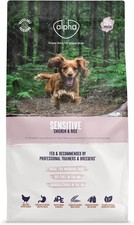 Alpha Sensitive Hypoallergenic Dry Dog Food, Chicken & Rice - 15kg 2.10 per kilo