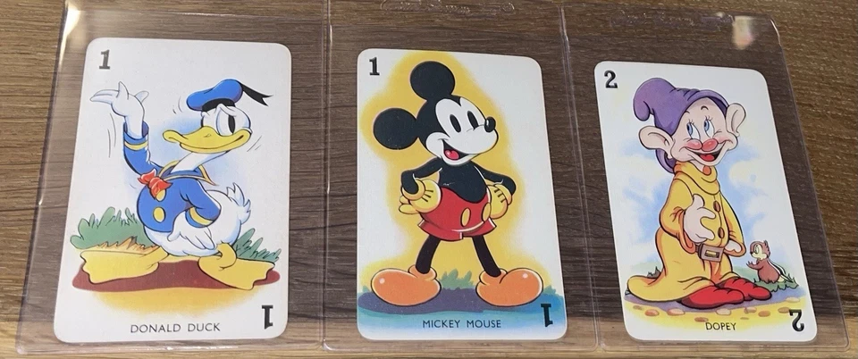 1938 Castell Disney Shuffled Symphonies Mickey MOUSE + DONALD DOPEY Cards RARE!! - Image 2 of 3