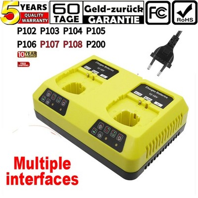 P117 18V Doppel ladegerät für RYOBI Ladegerät 18V One Plus P108 P107 P104 Akku