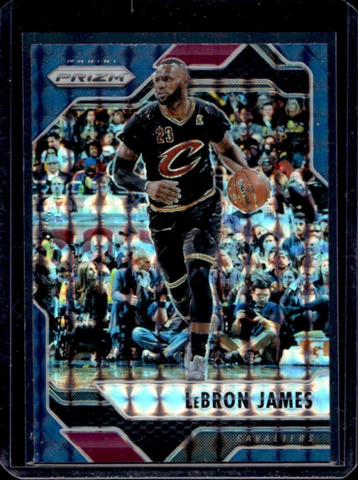 2016-17 Mosaic Prizm LeBron James Blue #64 Cavaliers