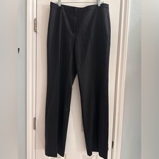 Gianni Versace Vintage 100 Wool Black Trousers Made In Italy Women  s 48/12