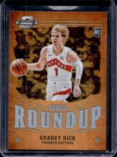 2023-24 Panini Contenders Optic Gradey Dick Roundup RC #19 Raptors Rookie