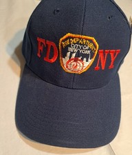 FDNY Hat Fire Department City Of New York Blue Acrylic Wool