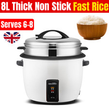 Automatic Electric Rice Cooker Pot Warmer Warm Cook Non Stick Spatula Mini-5L UK