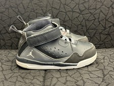 Nike Jordan Flight SC-3 Black Gray Crib Shoes Baby Toddlers Size 7 C 629944-015